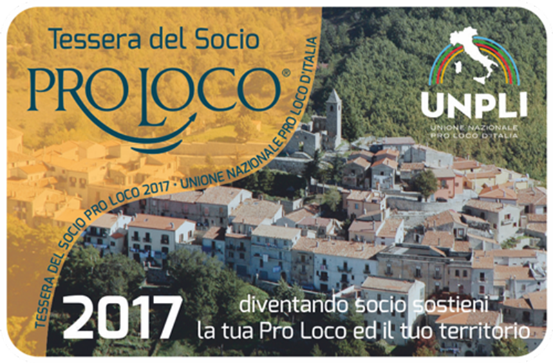 Tessera socio Pro Loco Ischia 2017